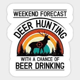 Weekend Forecast Deer Hunting Sticker